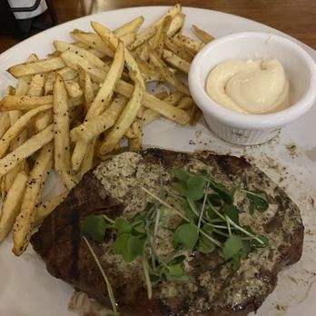 Howard Pork - Steak frites - 8 oz prime pub steak with herb bone marrow with fries and garlic aioli - Salad Near Me - South Bend, Indiana
