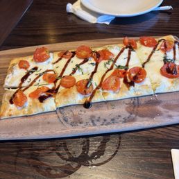 Margarita flatbread.  Not much taste