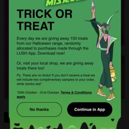 Trick or treat!