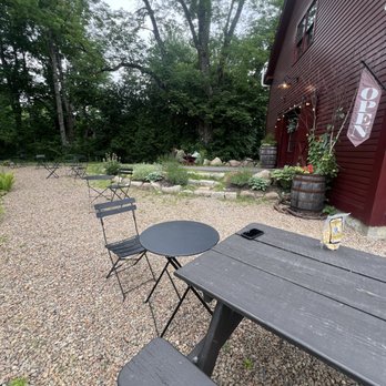 Alpine Garden Winery - Entrance and outside seating - Wine Tasting Room Near Me - Bartlett, New Hampshire