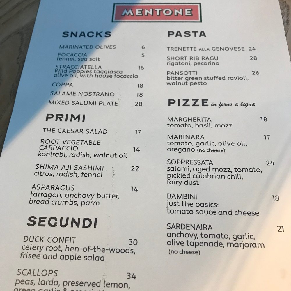 Mentone - Menu - Italian Near Me - Aptos, California Mentone - Menu - Italian Near Me - Aptos, California