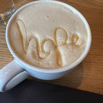Hope Breakfast Bar - Eagan - hope inscribed in the Caramel Coconut Latte - Breakfast & Brunch Near Me - Eagan, Minnesota