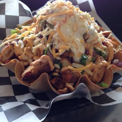 Salad Bowl piled so high I had trouble finishing it!!
