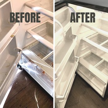 Maid Authentic - Move out clean - Before/After Fridge - Home Cleaning Near Me Maid Authentic - Move out clean - Before/After Fridge - Home Cleaning Near Me