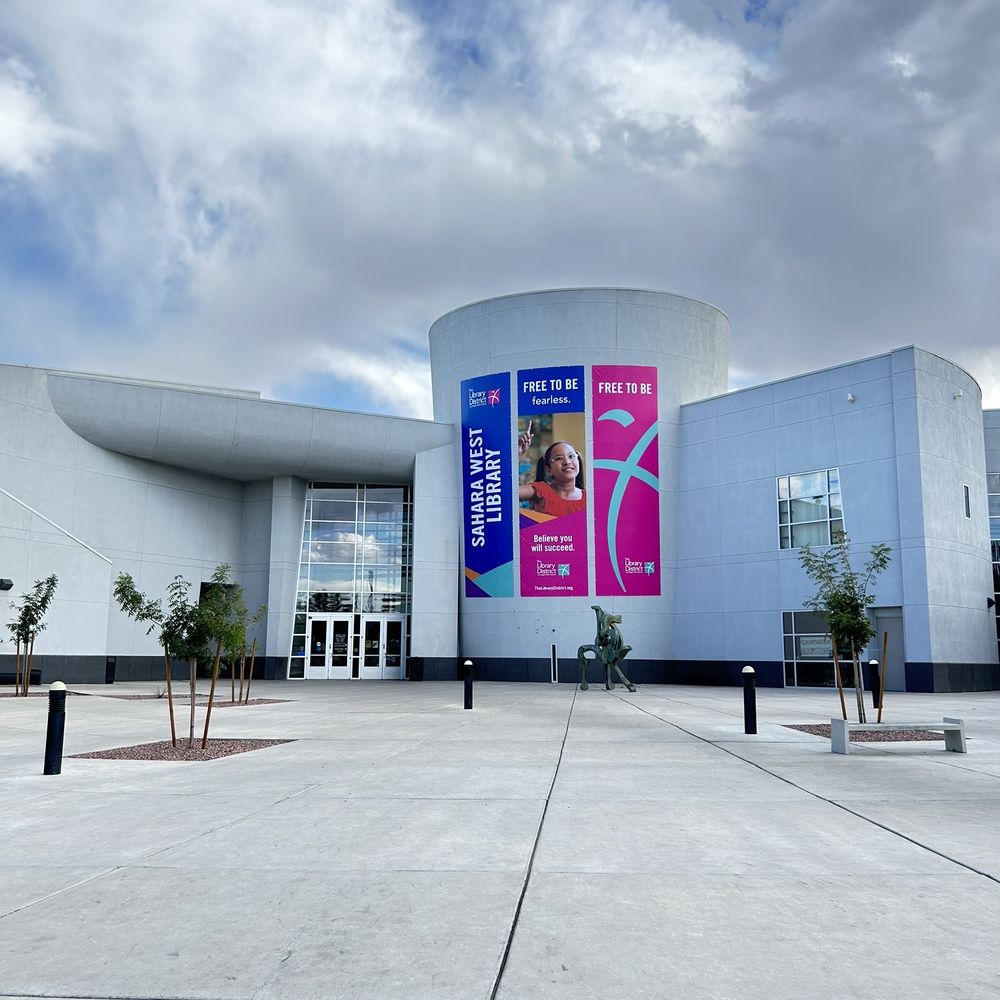 Sahara West Library - Front entrance - Libraries Near Me - Las Vegas, Nevada