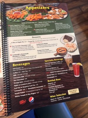 Menu photo 2 Lumberjacks Restaurant Stockton, CA