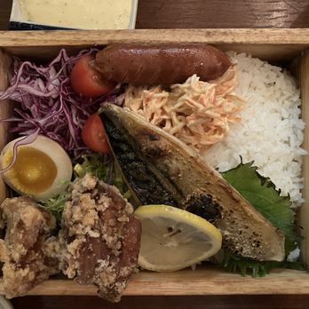 Izakaya Fuku - Another shot of the Shio Saba Bento $15.95 - Japanese Near Me - Jackson Heights, New York Izakaya Fuku - Another shot of the Shio Saba Bento $15.95 - Japanese Near Me - Jackson Heights, New York