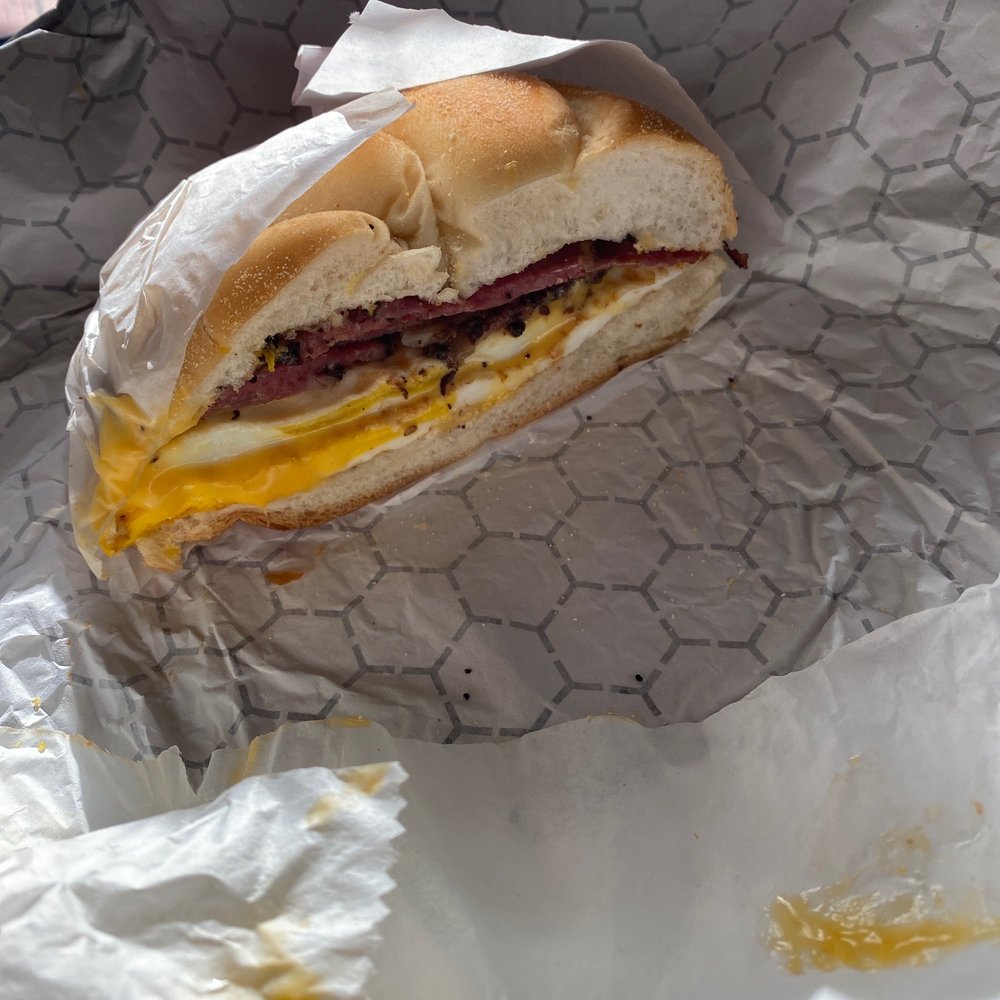 Pastrami, 2 eggs & cheese Pastrami, 2 eggs & cheese