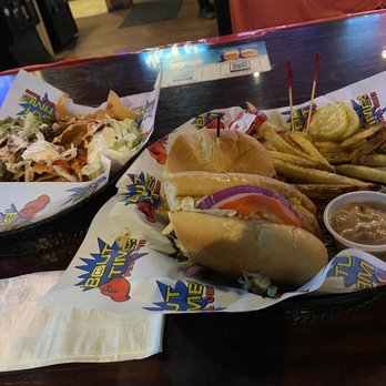 Bout Time Pub & Grub - Blackened chicken sandwich and Ultimate Nachos! - Sports Bars Near Me - Sheridan, Colorado Bout Time Pub & Grub - Blackened chicken sandwich and Ultimate Nachos! - Sports Bars Near Me - Sheridan, Colorado