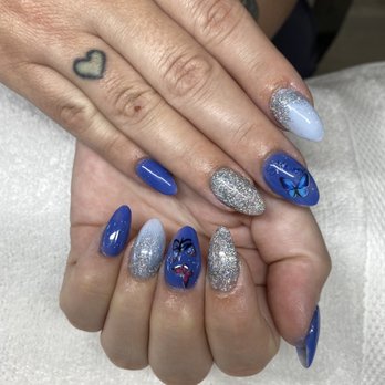 Awesome Nails - Butterfly  design - Nail Salons Near Me - Granite Bay, California