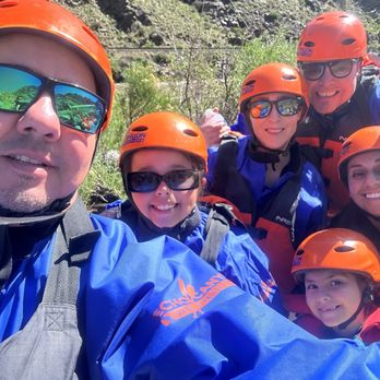 Echo Canyon River Expeditions - On the river- group photo. - Boating Near Me - Canon City, Colorado Echo Canyon River Expeditions - On the river- group photo. - Boating Near Me - Canon City, Colorado