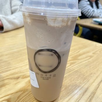 Motto Tea Cafe - Motto No.5 Milk Tea [Nutellamisu Mousse] - Bubble Tea Near Me - San Gabriel, California