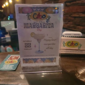 Cabo - National Margarita day. - Mexican Near Me - Rockville Centre, New York