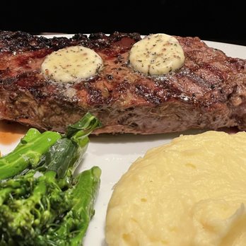 Stone Hearth Grille - NY steak, cooked to a perfect med rare - American Near Me - Tropic, Utah Stone Hearth Grille - NY steak, cooked to a perfect med rare - American Near Me - Tropic, Utah