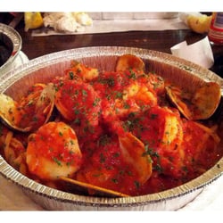 Linguine Mixed Seafood marina(lobster, shrimp,clams)