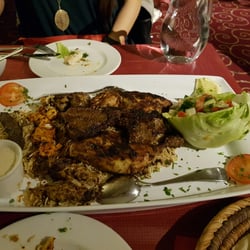Mezze Palace - Mixed grill platter.