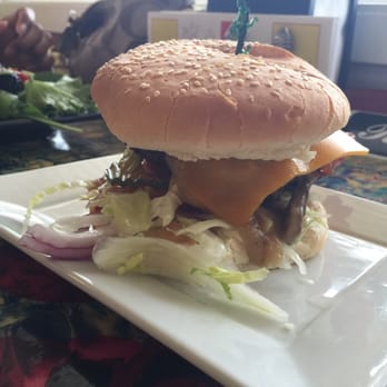 Bernie & the Boys Bistro - G's special burger. Burgers and milkshakes are their specialties and they don't disappoint. Peanut butter milkshake was awesome! - Burgers Near Me - Drumheller, Alberta