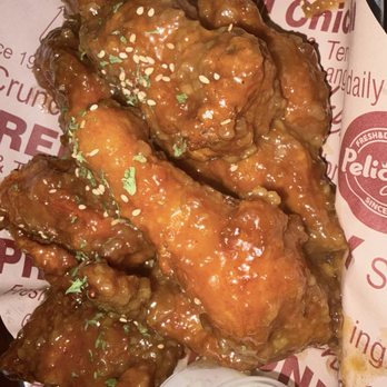 Pelicana Chicken - HALF Original Fried Chicken with SAUCE (garlic) - Chicken Wings Near Me - Buena Park, California Pelicana Chicken - HALF Original Fried Chicken with SAUCE (garlic) - Chicken Wings Near Me - Buena Park, California