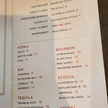 Richmond Station - Menu - Canadian (New) Near Me - Toronto, Ontario