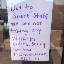 Can't walk in and buy an arrangement.