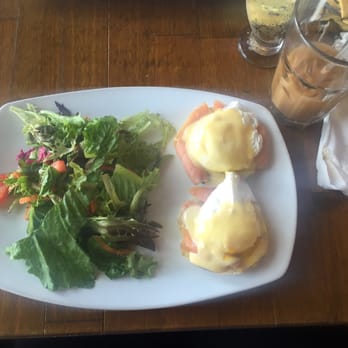 Opera Cafe Lounge - Eggs Benedict with Salmon - Turkish Near Me - Brooklyn, New York