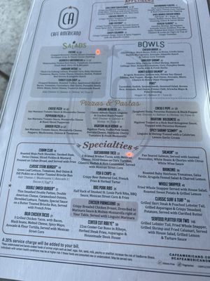Menu photo 2 Cafe Americano Miami Beach, FL