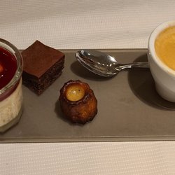 Les Saisons - Dessert trio with expresso