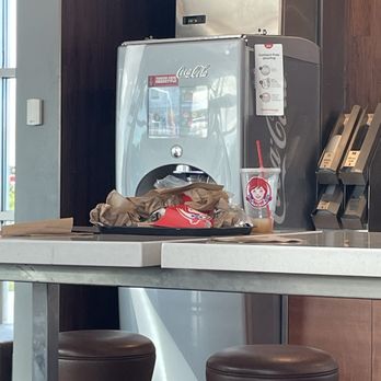 Wendy's - This was on the table next to us and the table next to us had trash all over it also - Burgers Near Me - Mansfield, Texas Wendy's - This was on the table next to us and the table next to us had trash all over it also - Burgers Near Me - Mansfield, Texas