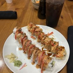 Kyoto Japanese Steakhouse and Sushi Bar - Left: Kidd Roll Right: Tupelo Roll