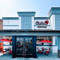 Cafe V - Front entrance and patio.