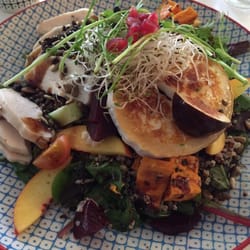 green bistro - Chicken salad with grilled chèvre.