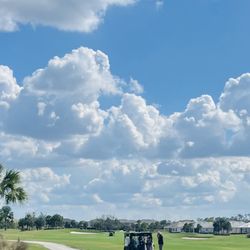 Esplanade at Azario Lakewood Ranch - Two groups in front of us stacked up on one hole while our cart keeps telling us to pick up the pace.