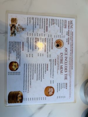 Menu photo 2 China Max Dumpling House San Diego, CA