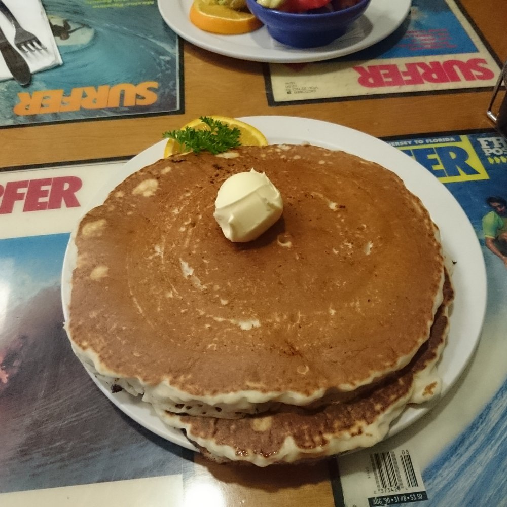 Beach Break Cafe - Short stack chocolate chip pancakes - Breakfast & Brunch Near Me - Oceanside, California