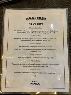 Menu photo 1 Parlour Bar & Bistro Frisco, TX