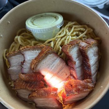 Saiga Vietnamese Eatery - Crispy pork belly w/garlic noodles. - Vietnamese Near Me - Irvine, California