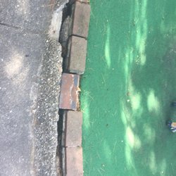Trapper's Creek Adventure Golf - Just one example of the falling-apart course.