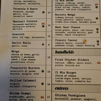 Il Mio - Menu cont. - Italian Near Me - Clarendon Hills, Illinois Il Mio - Menu cont. - Italian Near Me - Clarendon Hills, Illinois