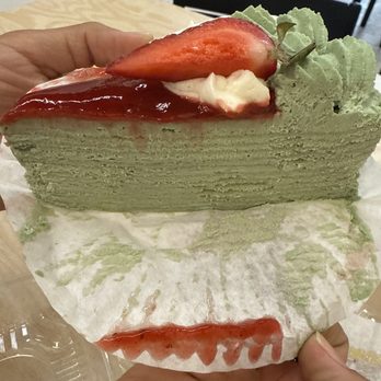 Doki Doki - This is their matcha crepe cake. Very good as well. - Desserts Near Me - Salt Lake City, Utah Doki Doki - This is their matcha crepe cake. Very good as well. - Desserts Near Me - Salt Lake City, Utah