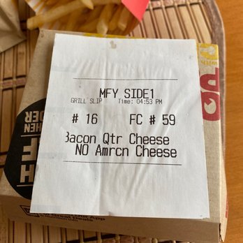 McDonalds - box says no cheese - Fast Food Near Me - Vacaville, California McDonalds - box says no cheese - Fast Food Near Me - Vacaville, California