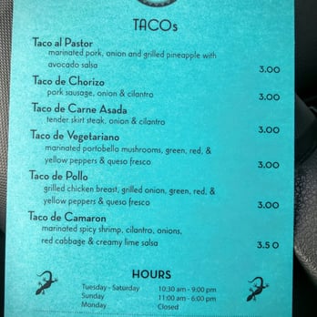 The Trendy Taco - Menu - Tacos Near Me - Wilmette, Illinois The Trendy Taco - Menu - Tacos Near Me - Wilmette, Illinois