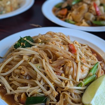 Nine And Night Thai Cuisine - The $14.99 Shrimp Pad Thai was too sweet for me, but you would love it. The food is very well priced. - Thai Near Me - Buffalo, New York