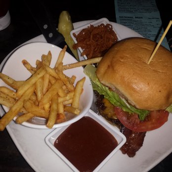 OHSO Brewery- Arcadia - BBQ bacon burger with fries - Breweries Near Me - Phoenix, Arizona