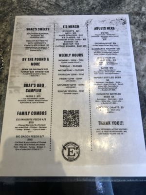Menu photo 6 Smokin E’s BBQ Blue Ridge, GA