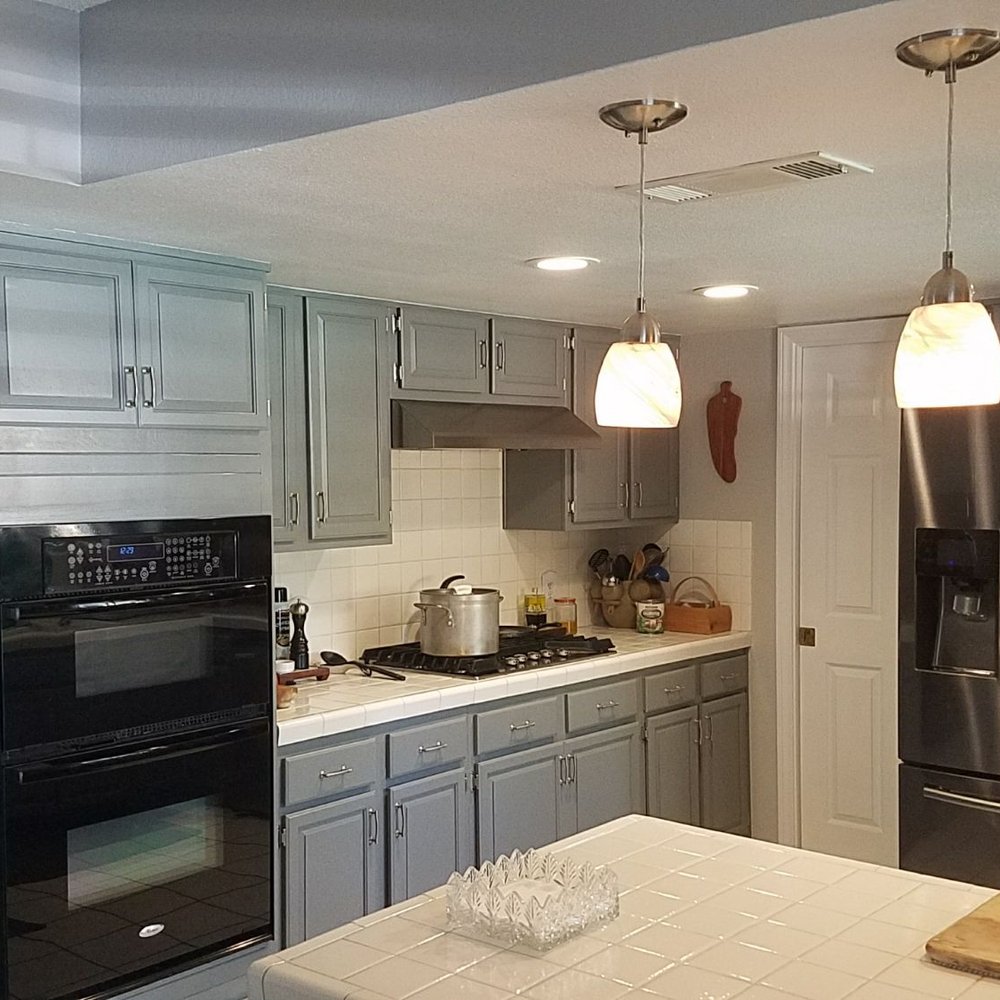 ProTec Painting - Cabinets look brand new thanks to the amazing paint job - Painters Near Me - Calimesa, California ProTec Painting - Cabinets look brand new thanks to the amazing paint job - Painters Near Me - Calimesa, California