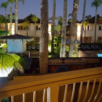 Humphreys Half Moon Inn - View from the room at night - San Diego, CA