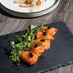 Salmon Belly Carpaccio