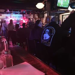 Speals Tavern - View of stage. Bar to the right.