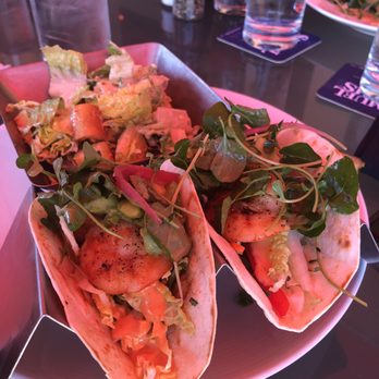 50 Ocean - Cesar salad and grilled shrimp tacos. - Seafood Near Me - Delray Beach, Florida