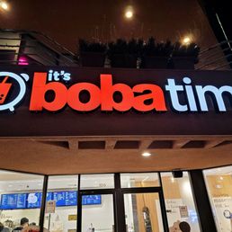 Exterior outside entrance of Its Boba Time - Los Angeles, California Exterior outside entrance of Its Boba Time - Los Angeles, California